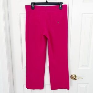 Lilly Pulitzer Wide Leg Cotton Crop Sweatpants Small Pink